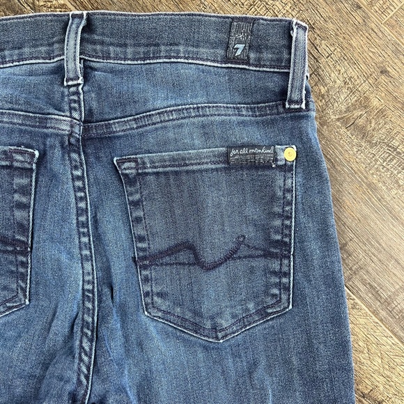 7 For All Mankind Skinny Blue Jeans Pants Denim ((size 24)) - Picture 4 of 8